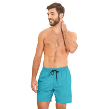Carregar imagem no visualizador da galeria, Model Front: Uv Line Short For Men / Bermuda Short Lucca Petroleo Upf50+
