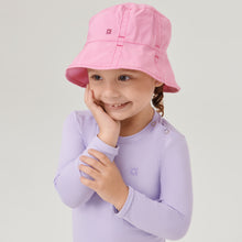 Carregar imagem no visualizador da galeria, Image 03: Uv Line Bucket Hat Napoli Basic Kids Rosa Chiclete Upf50+
