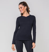 Carregar imagem no visualizador da galeria, Image 02: Uv Line Fitness Top Sport Fit Preto Fem

