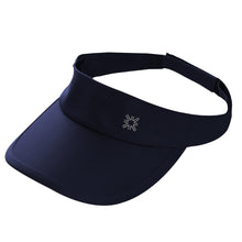 Carregar imagem no visualizador da galeria, Product Front: Uv Line Visor Visor Athletic Dry Fem Navy Blue Upf50+
