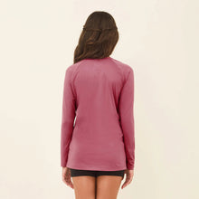 Carregar imagem no visualizador da galeria, Model Back: Uv Line Rash Guard Longsleeve Uvpro Kids Malva Upf50+
