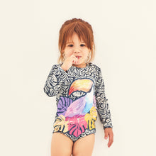 Carregar imagem no visualizador da galeria, Model Front: Uv Line Baby Swimwear Swimsuit Baby Tucano Upf50+
