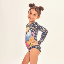 Carregar imagem no visualizador da galeria, Image 02: Uv Line Girl's One-Piece Swimsuit Girl Tucano Upf50+
