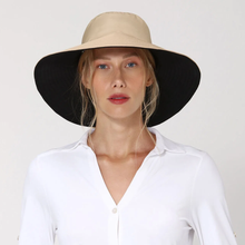 Carregar imagem no visualizador da galeria, Model Front: Uv Line Floppy Hat San Diego Kaki/Preto
