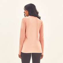 Carregar imagem no visualizador da galeria, Model Back: Uv Line Rash Guard Longsleeve Sport Fit Solar Rose Upf50+
