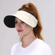 Carregar imagem no visualizador da galeria, Image 02: Uv Line Visor Visor Bali Fem Sand Black Upf50+
