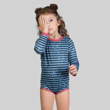 Carregar imagem no visualizador da galeria, Image 07: Uv Line Baby Swimwear Macaquinho Baby Listras Upf50+
