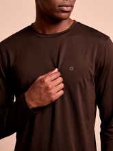 Carregar imagem no visualizador da galeria, Image 05: Uv Line Rash Guard Longsleeve New Fit Textura Masc Brown Upf50+
