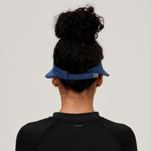 Carregar imagem no visualizador da galeria, Model Back: Uv Line Visor Visor Leblon Navy Blue Upf50+
