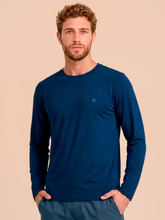 Carregar imagem no visualizador da galeria, Gallery: Uv Line Rash Guard Longsleeve Uvpro Masc Cobalt Upf50+
