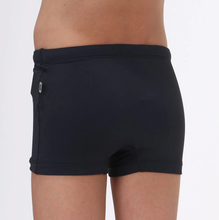 Carregar imagem no visualizador da galeria, Model Back: Uv Line Boy's Swimwear Trunks Kids F Inf Black Upf50+
