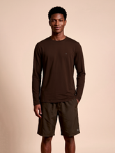 Carregar imagem no visualizador da galeria, Gallery: Uv Line Rash Guard Longsleeve New Fit Textura Masc Brown Upf50+
