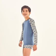 Carregar imagem no visualizador da galeria, Image 02: Uv Line Rash Guard Rash Guard Kids Costela Aco Off White Upf50+
