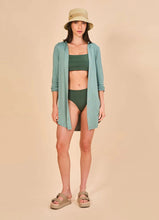 Carregar imagem no visualizador da galeria, Image 02: Uv Line Shirtdress Shirtdress Copenhagen Water Green Upf50+
