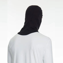 Carregar imagem no visualizador da galeria, Model Back: Uv Line Flap Hat Skin Mask Balaclava Uni Black Upf50+
