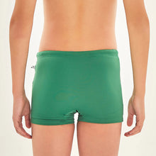 Carregar imagem no visualizador da galeria, Model Back: Uv Line Boy's Swimwear Trunks Kids F Inf Brazil Green Upf50+
