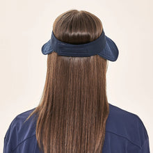 Carregar imagem no visualizador da galeria, Model Back: Uv Line Visor Visor Bali Fem Navy Light Blue Upf50+
