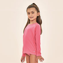 Carregar imagem no visualizador da galeria, Image 02: Uv Line Rash Guard Acqua Qr Code Chiclete Fluor Upf50+
