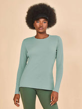 Carregar imagem no visualizador da galeria, Gallery: Uv Line Rash Guard Longsleeve Fem New Fit Verde Agua Upf50+

