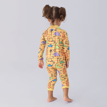 Carregar imagem no visualizador da galeria, Model Back: Uv Line Girl&#39;s One-Piece Baby Dino
