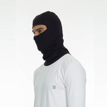 Carregar imagem no visualizador da galeria, Model Front: Uv Line Flap Hat Black Balaclava Upf50+
