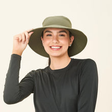 Carregar imagem no visualizador da galeria, Image 04: Uv Line Bucket Hat California Azul Verde Militar Upf50+
