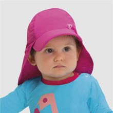 Carregar imagem no visualizador da galeria, Model Front: Uv Line Flap Hat Cap Leg Basic Kids Imp Inf Rosa Shock

