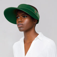 Carregar imagem no visualizador da galeria, Model Front: Uv Line Visor Grecia Verde Folha Upf50+
