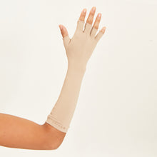 Carregar imagem no visualizador da galeria, Image 02: Uv Line Glove Long Glove Chocolate Upf50+
