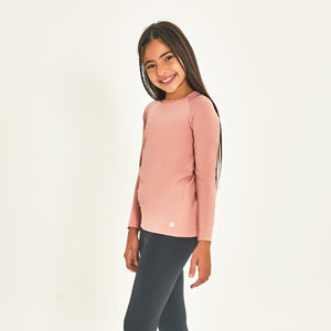 Image 02: Uv Line Rash Guard Longsleeve Uprpo Inf Rose Upf50+
