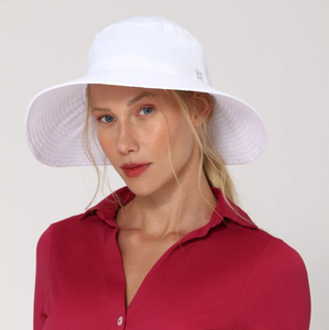 Image 02: Uv Line Floppy Hat Lyon Branco