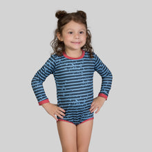 Carregar imagem no visualizador da galeria, Gallery: Uv Line Baby Swimwear Macaquinho Baby Listras Upf50+

