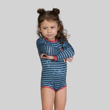 Carregar imagem no visualizador da galeria, Image 08: Uv Line Baby Swimwear Macaquinho Baby Listras Upf50+
