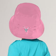 Carregar imagem no visualizador da galeria, Model Back: Uv Line Bucket Hat Napoli Basic Kids Rosa Chiclete Upf50+
