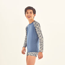 Carregar imagem no visualizador da galeria, Image 02: Uv Line Rash Guard Rash Guard Kids Costela Aco Off White Upf50+
