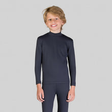 Carregar imagem no visualizador da galeria, Gallery: Uv Line Rash Guard Rash Guard Kids High-Neck Black Upf50+
