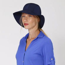 Carregar imagem no visualizador da galeria, Image 03: Uv Line Floppy Hat San Remo Fpu50+ Hat Navy Blue Uv
