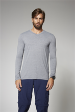 Carregar imagem no visualizador da galeria, Model Front: Uv Line Fitness Top Sport Fit Mas Ml Mescla Upf50+
