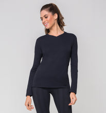 Carregar imagem no visualizador da galeria, Image 02: Uv Line Fitness Top Sport Fit Preto Fem
