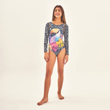 Carregar imagem no visualizador da galeria, Image 05: Uv Line Girl&#39;s One-Piece Swimsuit Girl Tucano Upf50+
