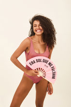 Carregar imagem no visualizador da galeria, Image 05: Uv Line One-Piece Swimsuit Shine Malva
