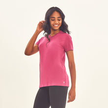 Carregar imagem no visualizador da galeria, Image 02: Uv Line Fitness Top T-Shirt Sport Fit Fuchsia Upf50+
