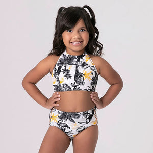 Image 04: Uv Line Girl's Two-Piece Trikini Brasil Upf50+