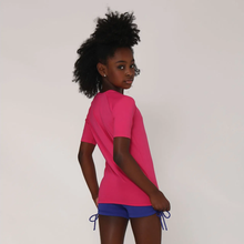 Carregar imagem no visualizador da galeria, Camiseta Kids Uvpro Mc Pink UPF50+
