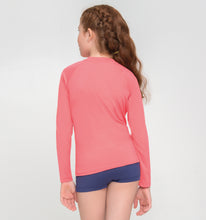 Carregar imagem no visualizador da galeria, Kids FPU50+ Uvpro Short Sleeve T-Shirt Coral Uv
